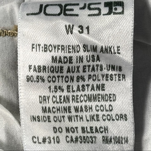 Joes JD size W 31 light wash skinny jeans with a tie dye/bleach dye type design - Picture 10 of 16
